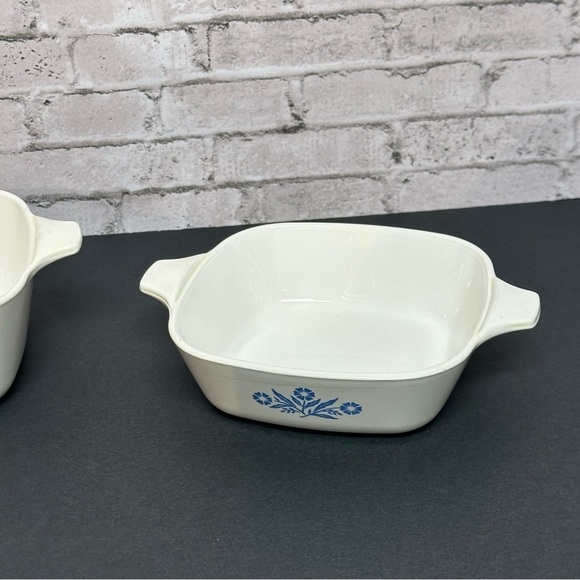 CORNING WARE Vintage Blue Cornflower Set of 3 Dishes 1 3/4 Cups & 2 3/4 Cup - Picture 9 of 16